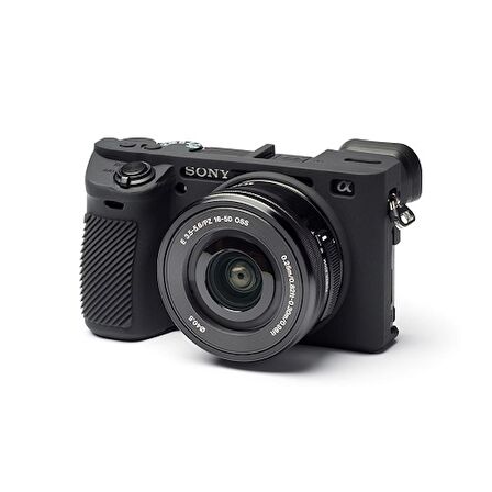 EasyCover Sony A6500 Silikon Kılıf  ECSA6500B (Siyah)