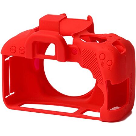 EasyCover Canon 800D Silikon Kılıf ECC800DR (Kırmızı)