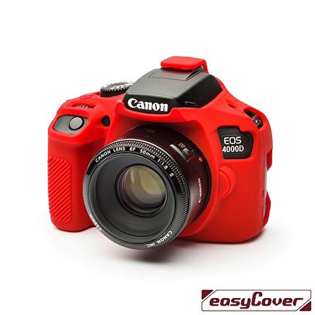 EasyCover Canon 4000D Silikon Kılıf ECC4000DR (Kırmızı)