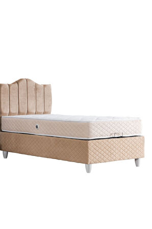 Baza, Trend Tek Kişilik Baza Başlık Letto Yatak Seti - Antrasit