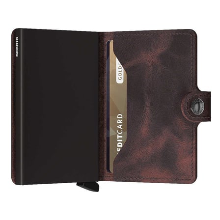 Secrid Miniwallet Vintage Kartlık Cüzdan, Ç.Kahve