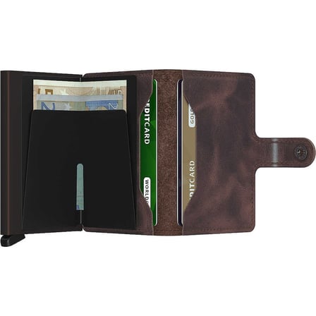 Secrid Miniwallet Vintage Kartlık Cüzdan, Ç.Kahve