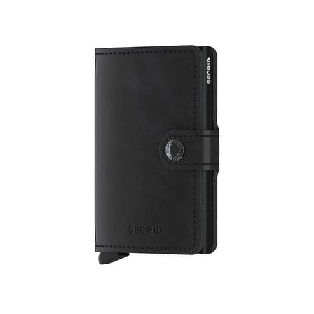 Secrid Miniwallet Vintage Kartlık Cüzdan, Siyah