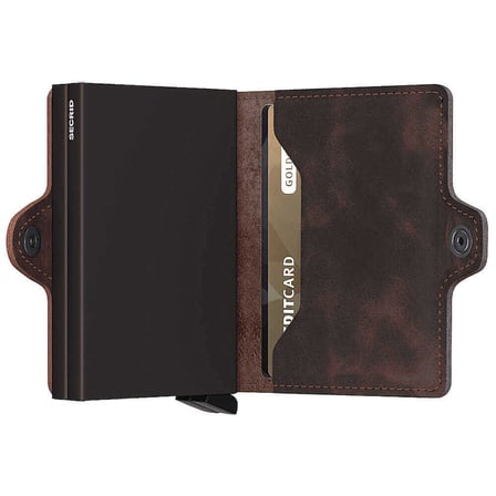 Secrid Twinwallet Vintage Kartlık Cüzdan, Ç.Kahve
