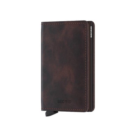 Secrid Slimwallet Vintage Kartlık Cüzdan, Kahve