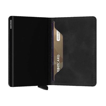 Secrid Slimwallet Vintage Kartlık Cüzdan, Siyah