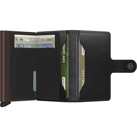 Secrid Miniwallet Original Kartlık Cüzdan, Siyah-Kahve