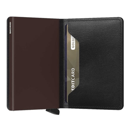 Secrid Slimwallet Original Kartlık Cüzdan, Siyah-Kahve