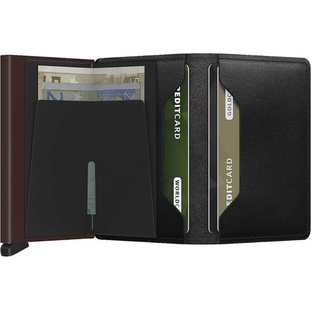 Secrid Slimwallet Original Kartlık Cüzdan, Siyah-Kahve