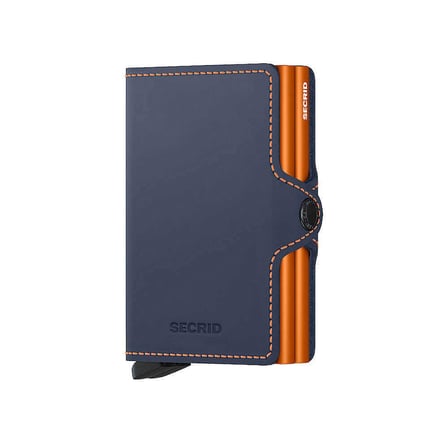 Secrid Twinwallet Matte Kartlık Cüzdan, Mavi-Turuncu