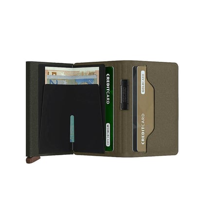 secrid bandwallet liba powder kartlık cüzdan, yeşil-turuncu