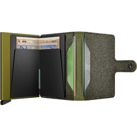 Secrid Miniwallet Crisple Kartlık Cüzdan, Yeşil