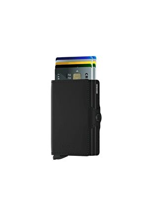 Secrid Twinwallet Matte Black, N/a - %100 Orjinal Avrupa Derisi Ikiz Cüzdan