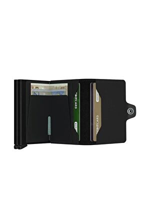 Secrid Twinwallet Matte Black, N/a - %100 Orjinal Avrupa Derisi Ikiz Cüzdan