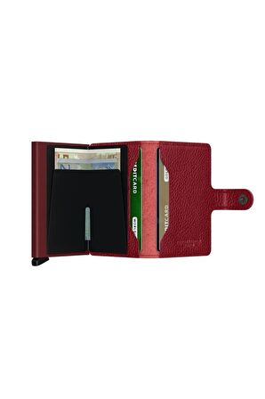 Secrid Miniwallet Veg Tanned Rosso Bordeaux, N/a - %100 Orjinal Avrupa Derisi Cüzdan