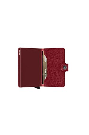 Secrid Miniwallet Veg Tanned Rosso Bordeaux, N/a - %100 Orjinal Avrupa Derisi Cüzdan