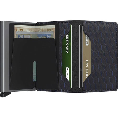 Secrid Slimwallet Optical Kartlık Cüzdan, Siyah-Titanyum