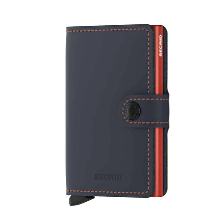 Secrid Miniwallet Matte Night Blue Orange