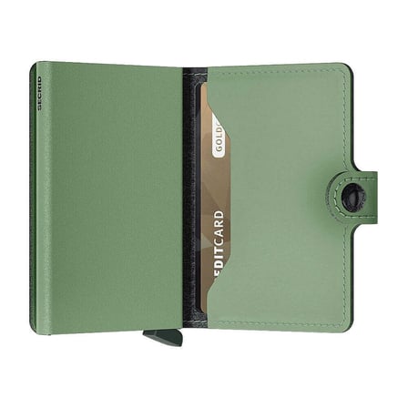 Secrid Miniwallet Yard powder Kartlık Cüzdan, Yeşil