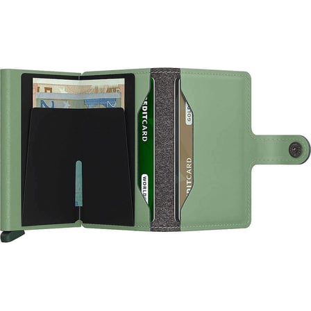 Secrid Miniwallet Yard powder Kartlık Cüzdan, Yeşil