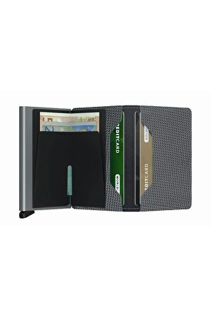 Secrid Slimwallet Carbon Cool Grey - %100 Orjinal Avrupa Derisi Cüzdan