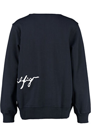 organik pamuk nakışlı relaxed kesim sweatshirt