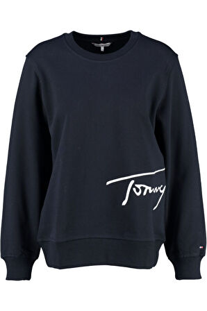 organik pamuk nakışlı relaxed kesim sweatshirt