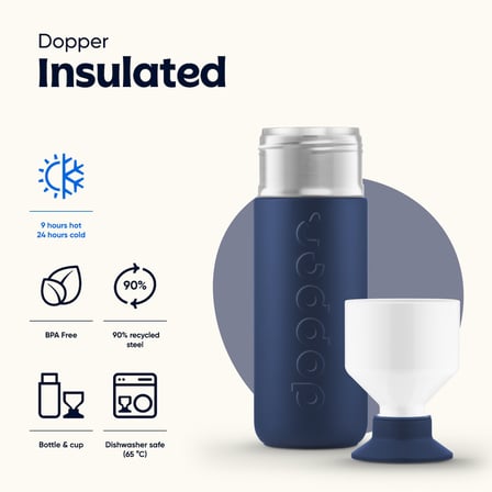 Dopper Insulated Yalıtımlı Termos Şişe 580 ml - Dalga Mavisi