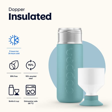 Dopper Insulated Yalıtımlı Termos Şişe 580 ml - Okyanus Mavisi