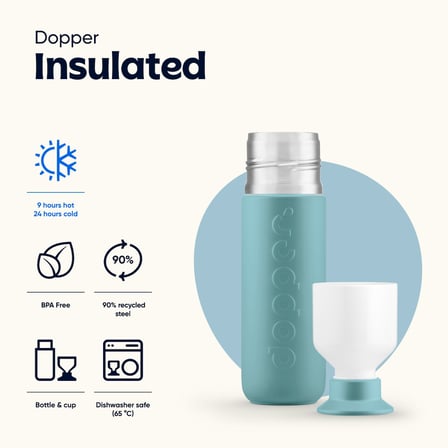 Dopper Insulated Yalıtımlı Termos Şişe 350 ml - Okyanus Mavisi