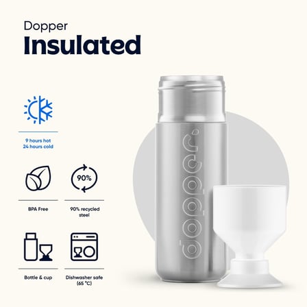 Dopper Insulated Yalıtımlı Termos Şişe 580 ml - Gümüş