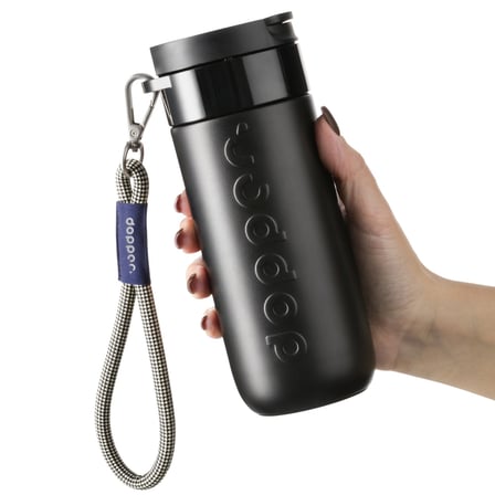 Dopper Travel Mug Askısı Kum Rengi-Siyah Halka