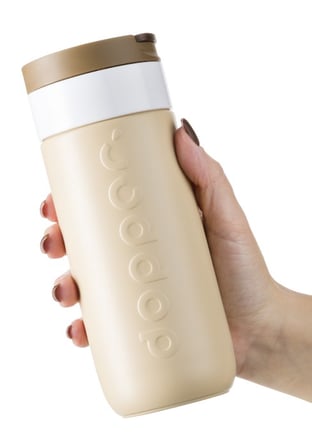 Dopper Travel Mug Yalıtımlı Termos Bardak 400 ml - Toprak Kahvesi