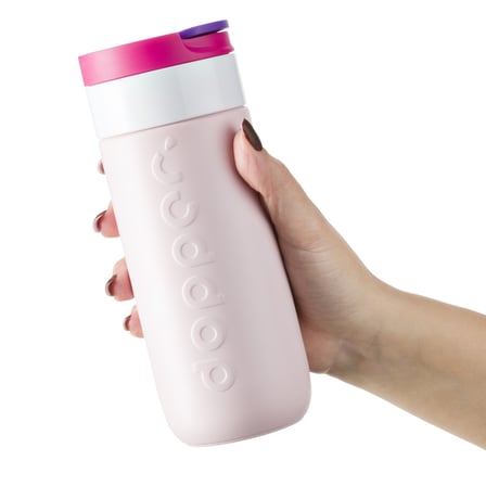 Dopper Travel Mug Yalıtımlı Termos Bardak 400 ml - Çilek Pembesi