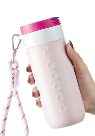 Dopper Travel Mug Askısı - Kiraz Pembesi