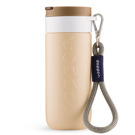 Dopper Travel Mug Askısı Kum Rengi-Beyaz Halka