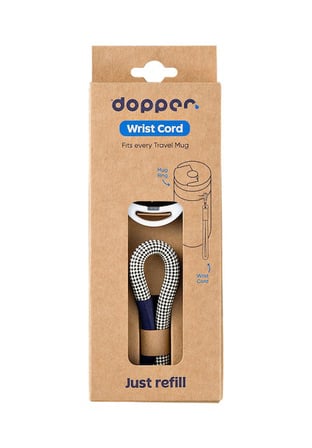 Dopper Travel Mug Askısı Kum Rengi-Beyaz Halka