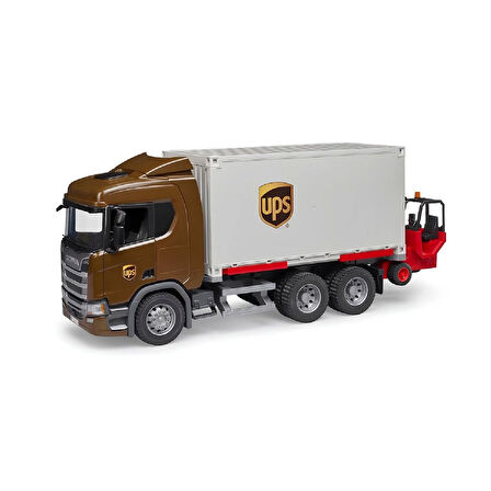 1:16 Super 560R Kontenyır UPS Lojistik ve Forklift Model Araç Seti