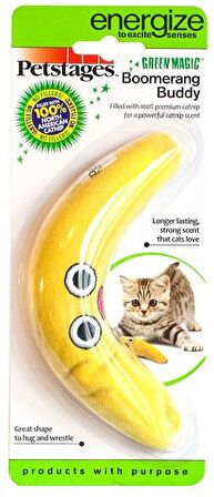 Petstages Green Magic Boomerang Buddy Catnipli Kedi Oyuncağı