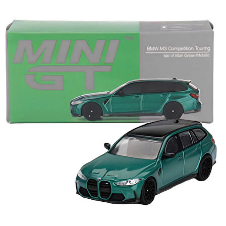 1:64 Diecast BMW M3 Competition Touring Man Green Model Mini GT Araba