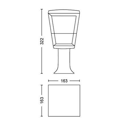 Philips Hue Econic Ayaklı Bahçe Lambası Siyah - 915005732501