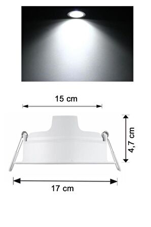 Philips Meson 16,5W Led Panel Beyaz 6500K 15 cm Mağaza Spot Armatür