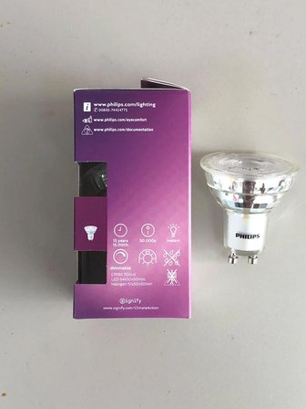 10 Adet Philips 4W =50W 345 Lumen 3000K Sarı Dimli  GU10 Led Spot 15.000 Saat