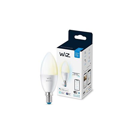 WİZ-Wi-Fi 2700K-6500K Beyaz Ambiyans Akıllı Ampul - 40W - C37 - E14 İnce Duy