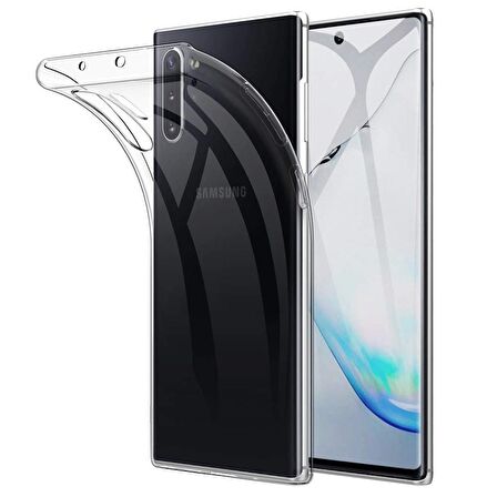 Gpack Samsung Galaxy Note 10 Plus Kılıf Süper Silikon Yumuşak Arka Koruma