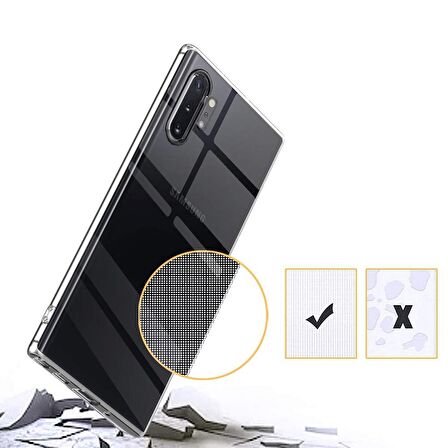 Gpack Samsung Galaxy Note 10 Plus Kılıf Süper Silikon Yumuşak Arka Koruma