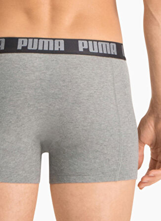 Puma Gri Erkek Boxer 90682305 PUMA BASIC BOXER 2P dar