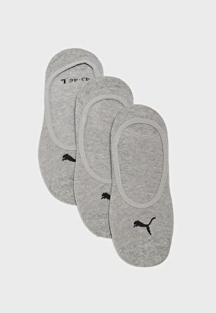 PUMA FOOTIE 3P UNİSEX BABET ÇORAP 90693003 GRİ