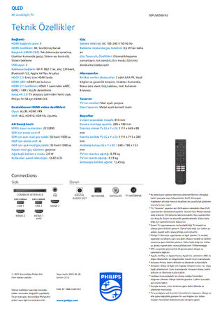 Philips 50PUS8500 4K Ultra HD Ambilight QLED TV