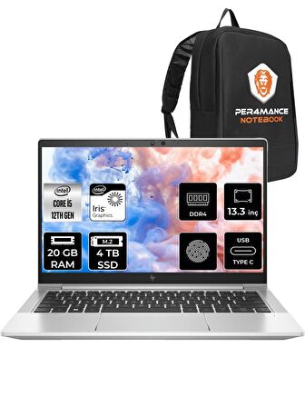 HP Elitebook 630 G9 i5 1235U 20GB RAM 4TB SSD 13.3'' FHD FDOS 6S6Y3EA & PER4 ÇANTA 